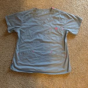 Med Couture Scrub Set. Top:M Pants:Large Tall